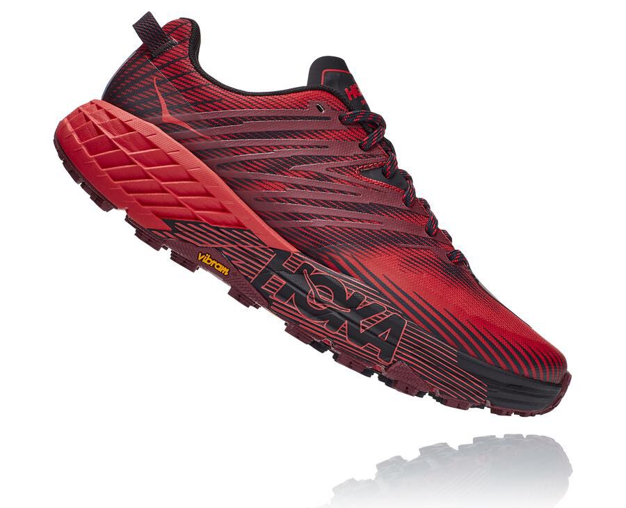 Hoka One One Trainers Mens Red - Speedgoat 4 - 61589PGKT